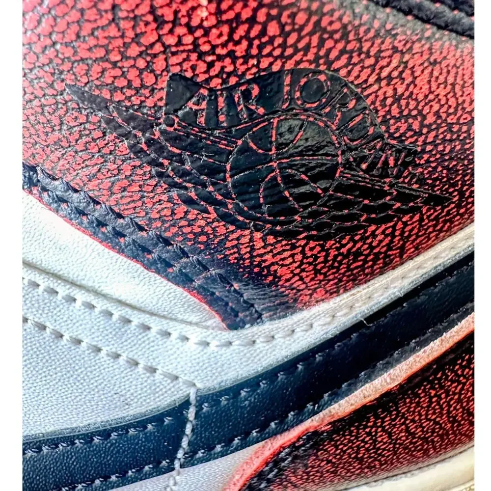 Nike Air Jordan 1 Mid GS Red Black White Youth 6.5Y FB0568-006 Sneakers